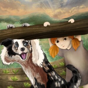 Plakát s australským ovčákem